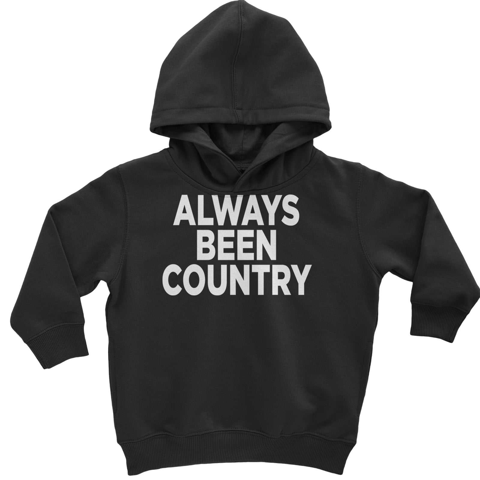 Always Been Country Music Toddler Hoodie Or Infant Fleece Romper Black