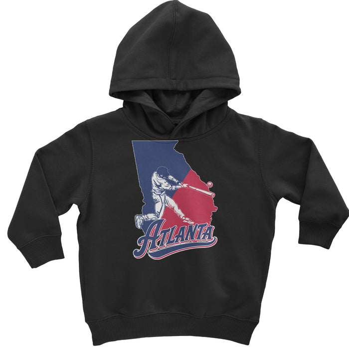 Atlanta Georgia Batter Up Toddler Hoodie Or Infant Fleece Romper