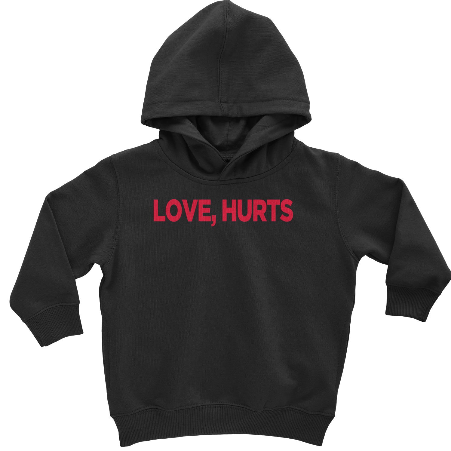 Love Hurts Toddler Hoodie Or Infant Fleece Romper Black
