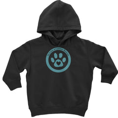 TLC To Love a Canine Dog Rescue Teal Toddler Hoodie Or Infant Fleece Romper Black