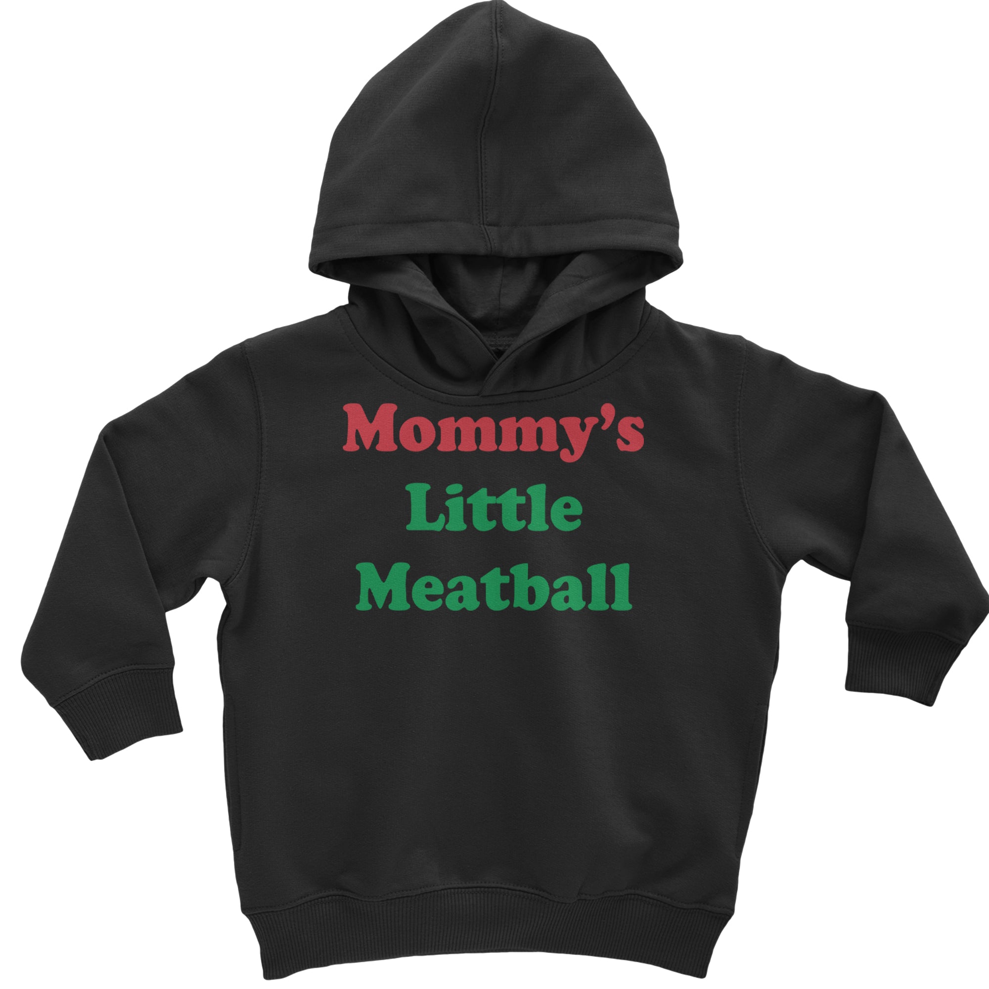 Mommy's Little Meatball Love Island Toddler Hoodie Or Infant Fleece Romper Black