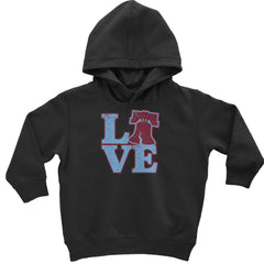 Love Philly Liberty Bell Toddler Hoodie Or Infant Fleece Romper Black