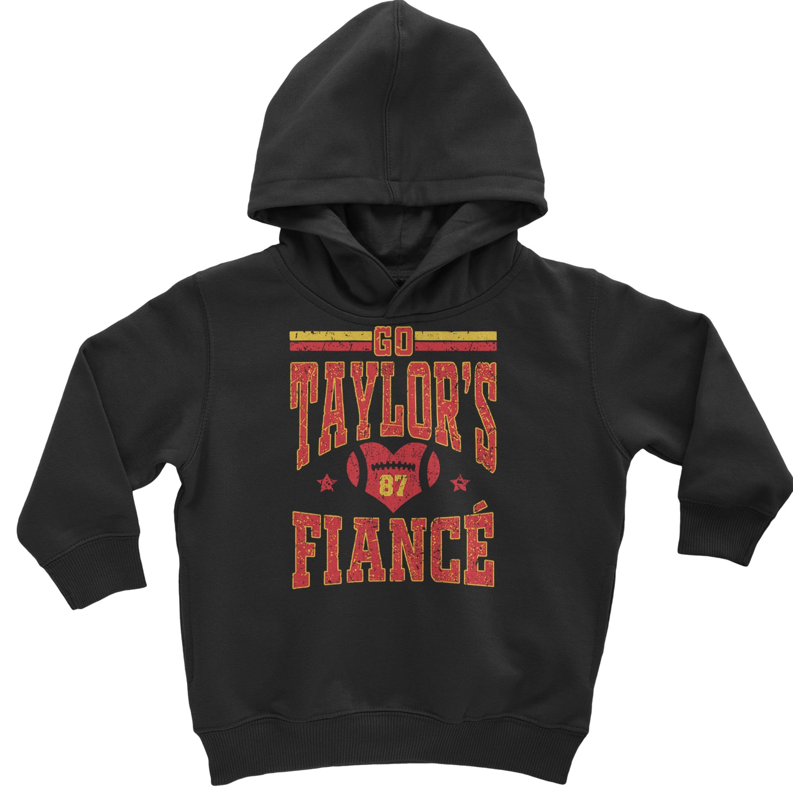 Go Taylor's Fiancé Engagement Game Day Toddler Hoodie Or Infant Fleece Romper Black