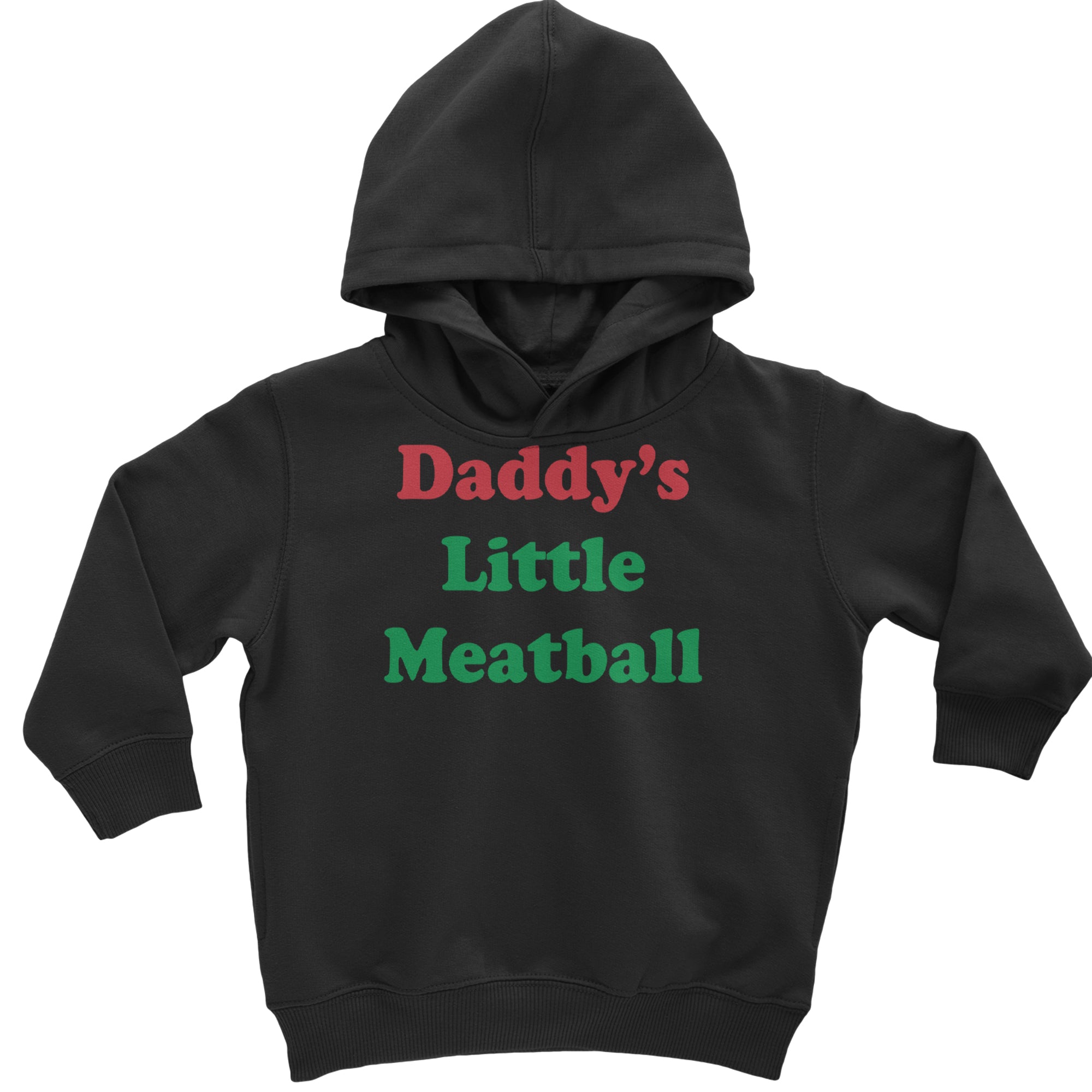 Daddy's Little Meatball Love Island Toddler Hoodie Or Infant Fleece Romper Black