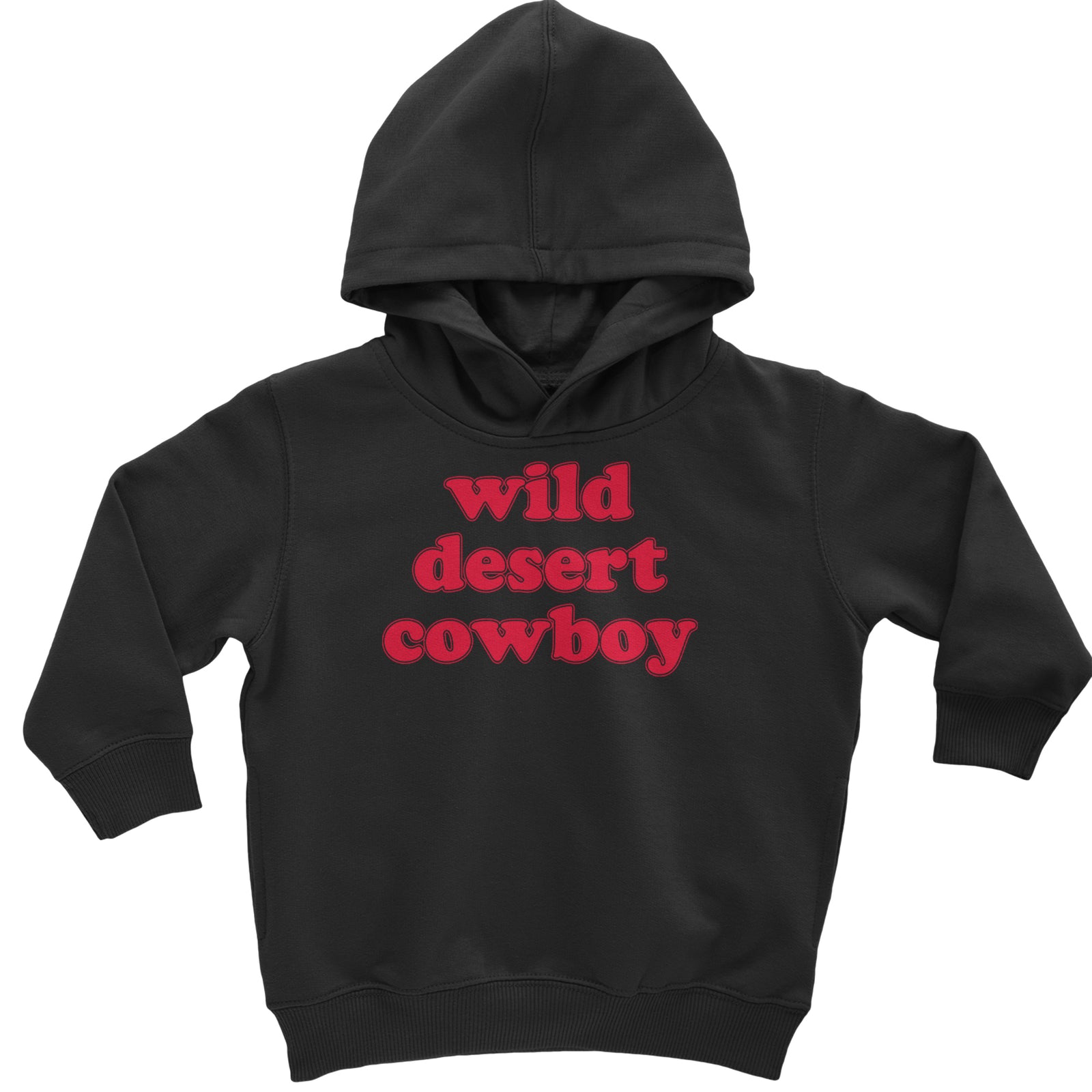 Wild Desert Cowboy Country Toddler Hoodie Or Infant Fleece Romper Black