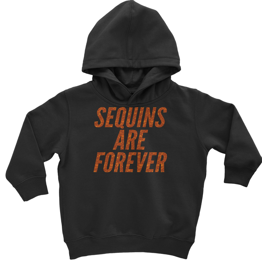 Sequins Are Forever Retro Glam Toddler Hoodie Or Infant Fleece Romper Black