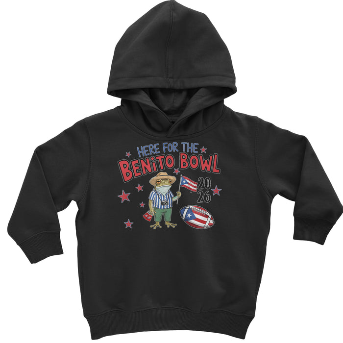 Frog Here for the Benito Bowl Football Toddler Hoodie Or Infant Fleece Romper