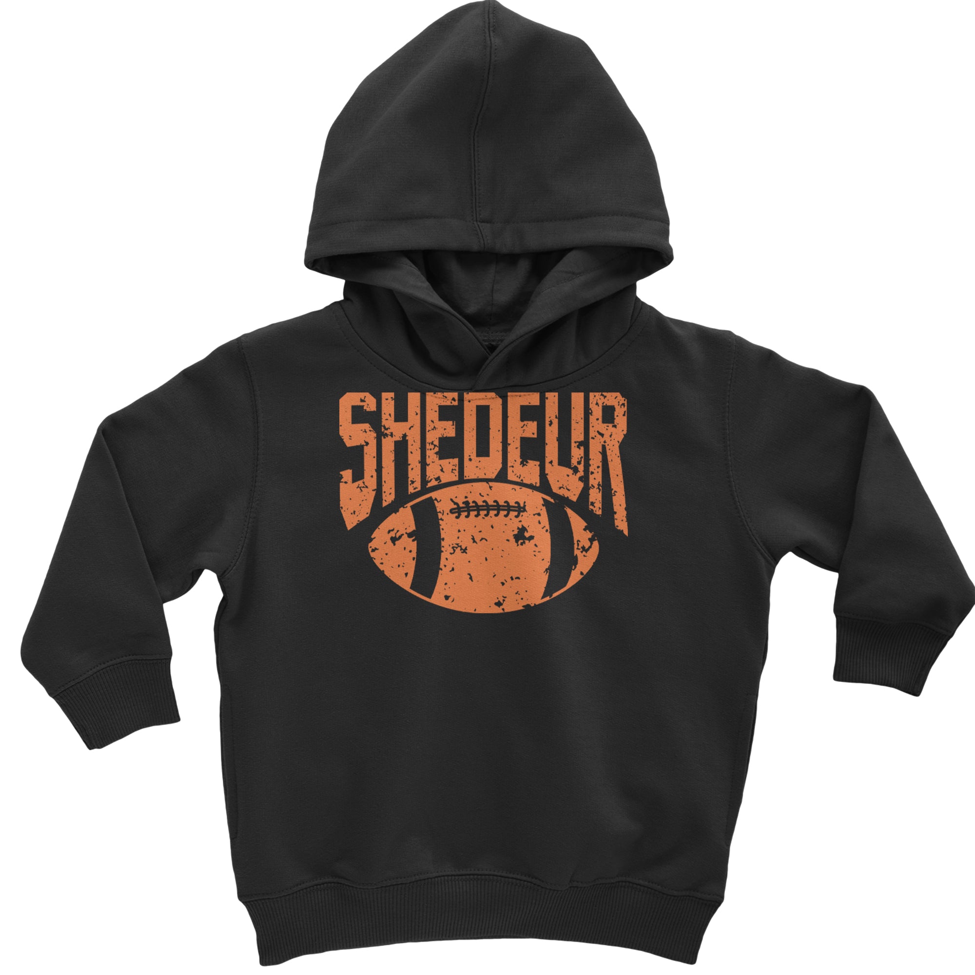 Shedeur Football Toddler Hoodie Or Infant Fleece Romper Black