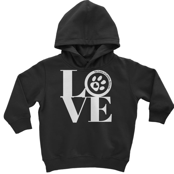 TLC LOVE Dog Rescue Toddler Hoodie Or Infant Fleece Romper