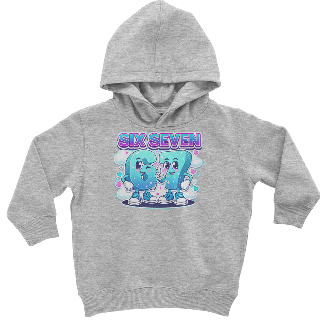 67 Six Seven Meme Kawaii Cloud Toddler Hoodie Or Infant Fleece Romper Heather Grey