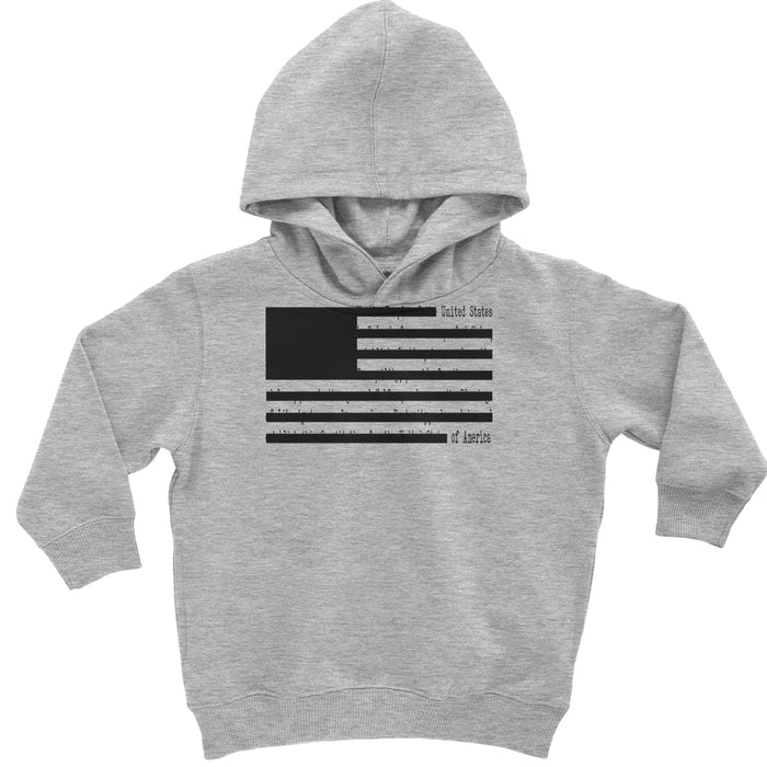 Redacted American Flag Toddler Hoodie Or Infant Fleece Romper