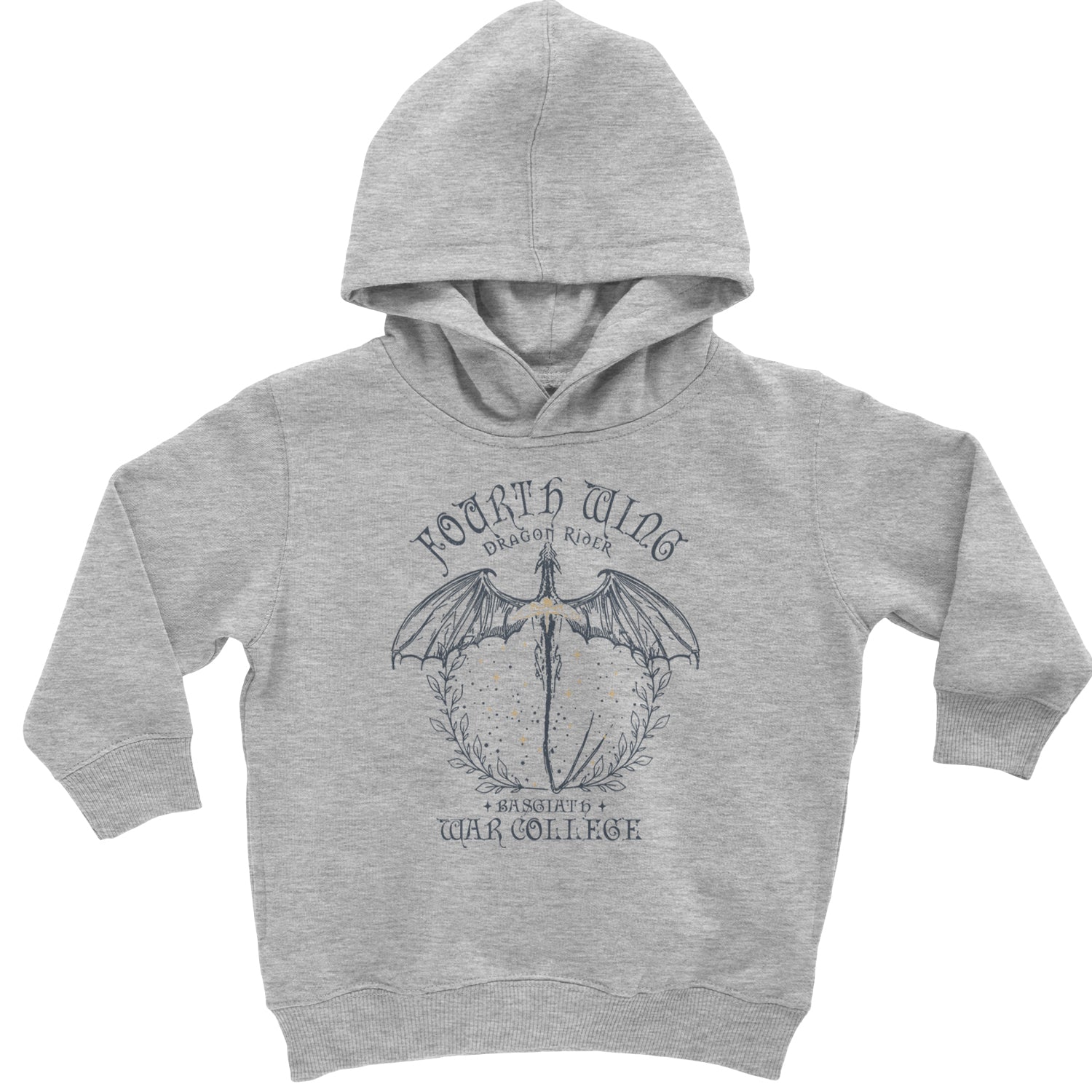 Fourth Wing Dragon Rider Vintage Basgiath War College Toddler Hoodie Or Infant Fleece Romper Heather Grey