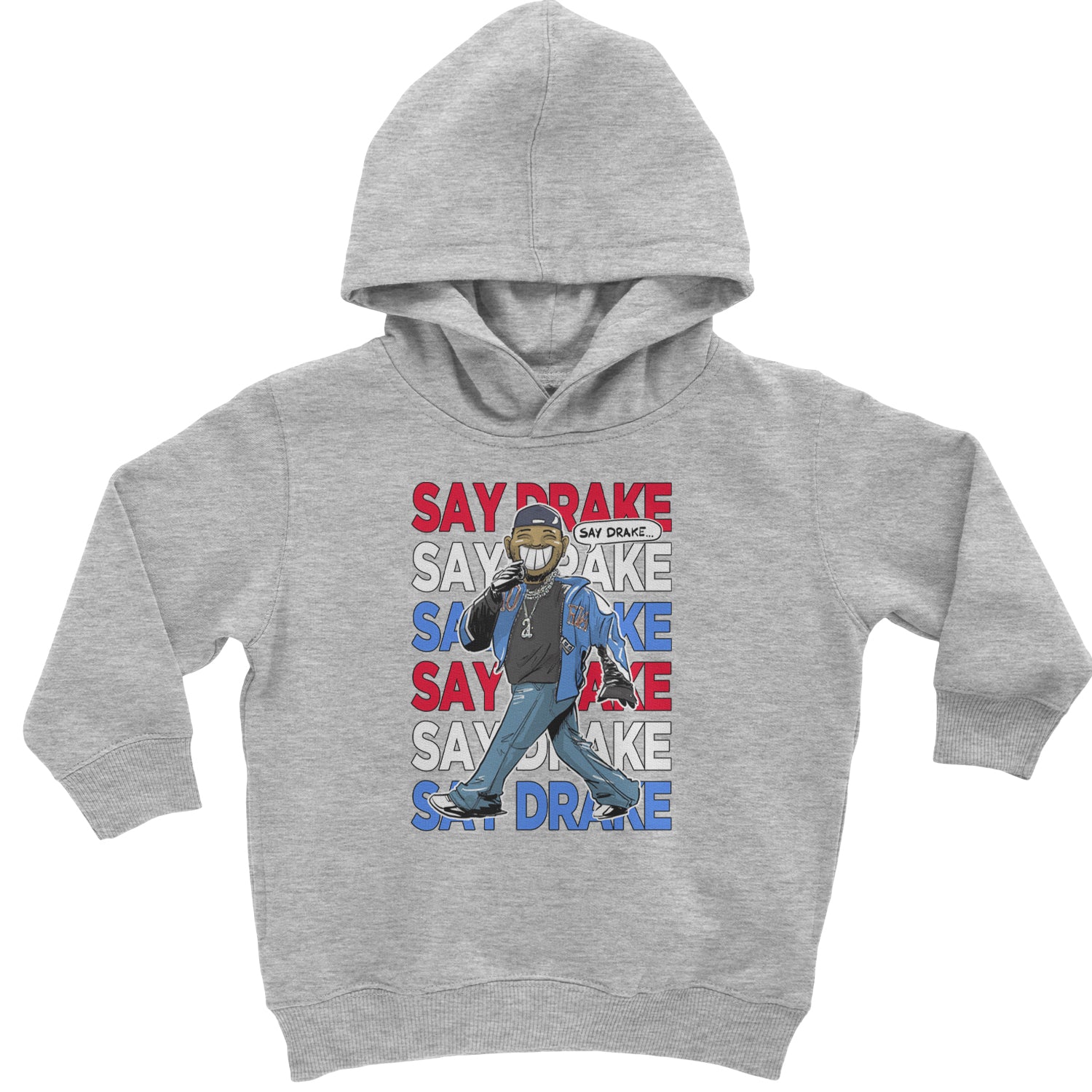 Say Drake Smiling Meme Mustard Toddler Hoodie Or Infant Fleece Romper Heather Grey