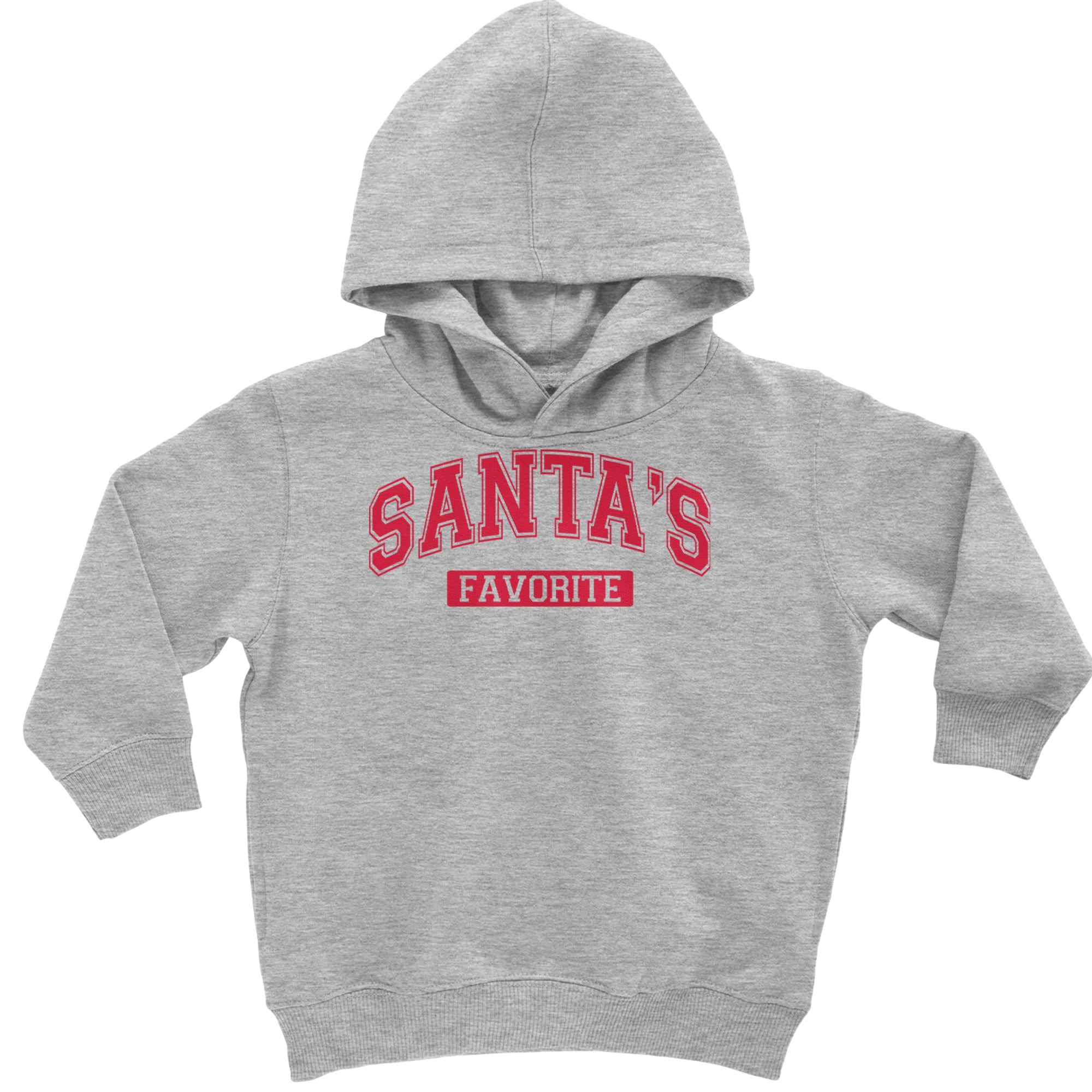 Santa's Favorite Toddler Hoodie Or Infant Fleece Romper Heather Grey