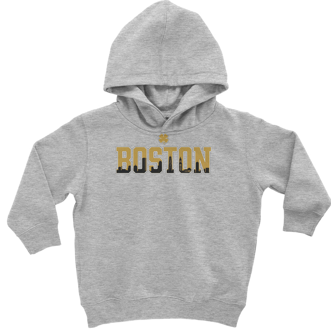 Boston City Pride Irish Toddler Hoodie Or Infant Fleece Romper Heather Grey