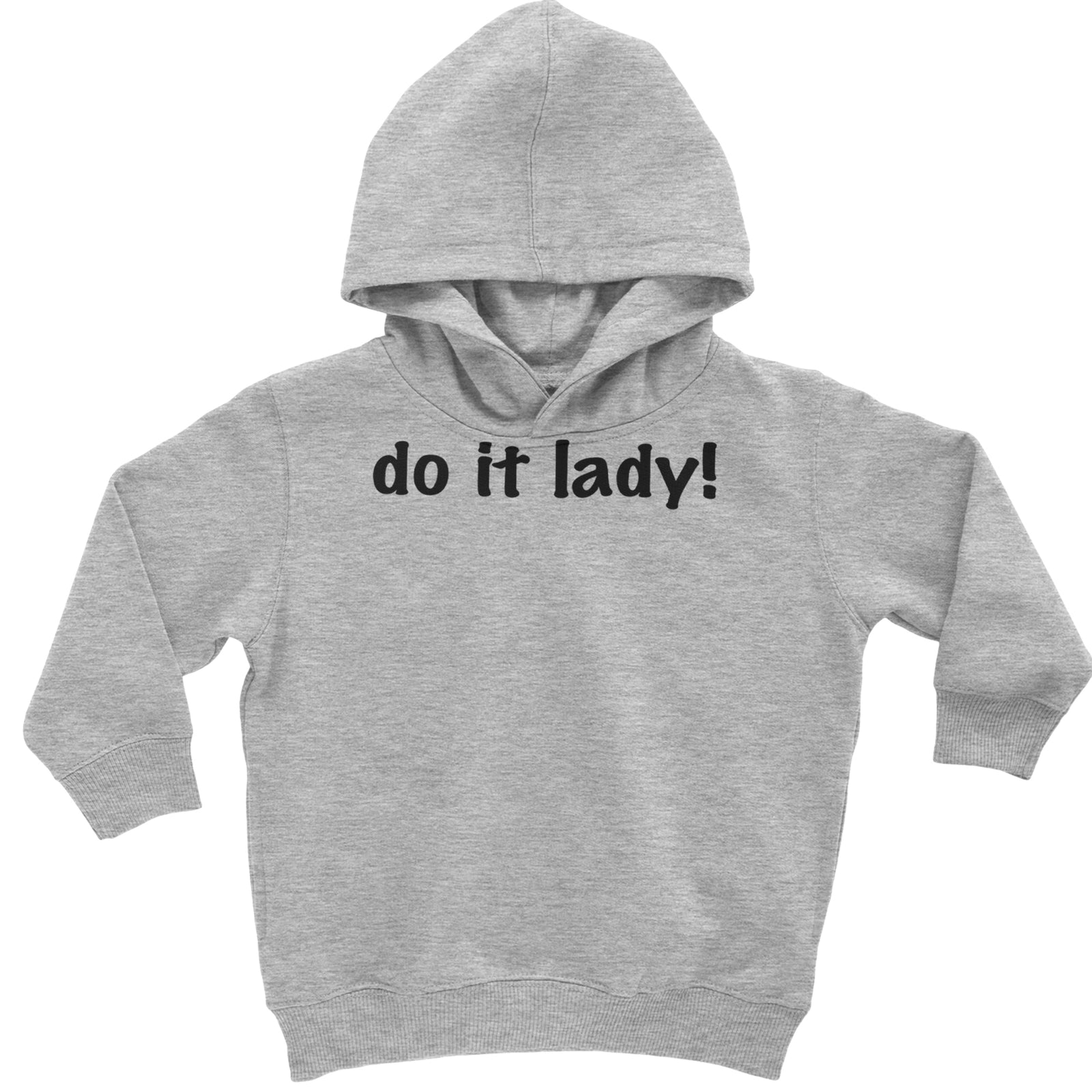 Do It Lady Viral Meme Toddler Hoodie Or Infant Fleece Romper Heather Grey
