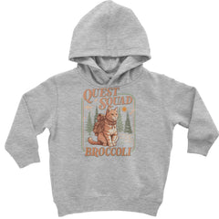 Quest Squad Broccoli Cat Fantasy Reader  Toddler Hoodie Or Infant Fleece Romper Heather Grey
