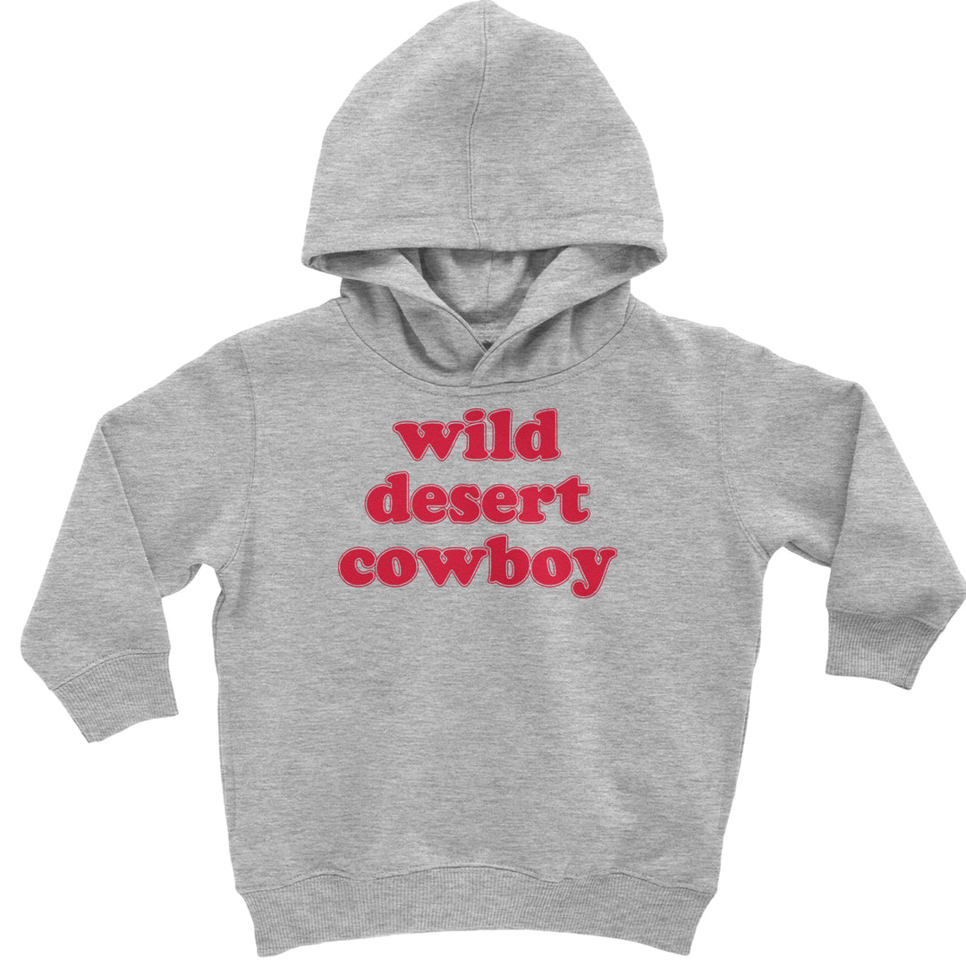 Wild Desert Cowboy Country Toddler Hoodie Or Infant Fleece Romper Heather Grey