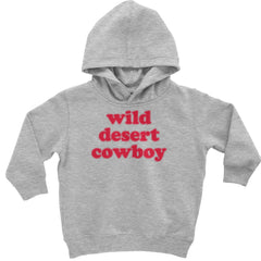 Wild Desert Cowboy Country Toddler Hoodie Or Infant Fleece Romper Heather Grey