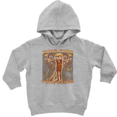 Tung Tung Tung Sahur Enforcer Toddler Hoodie Or Infant Fleece Romper Heather Grey