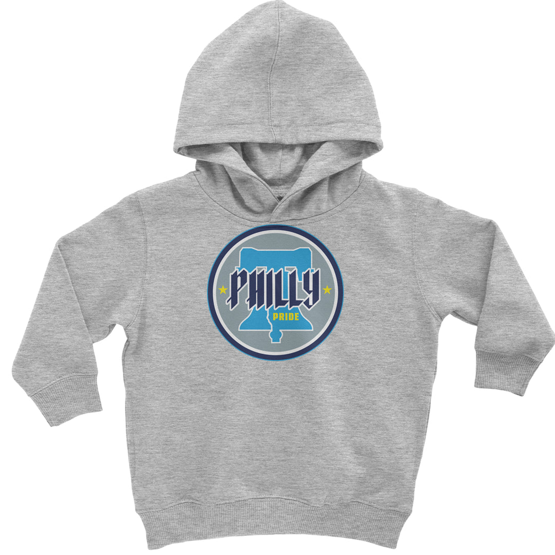 Philly Pride Liberty Bell Toddler Hoodie Or Infant Fleece Romper Heather Grey