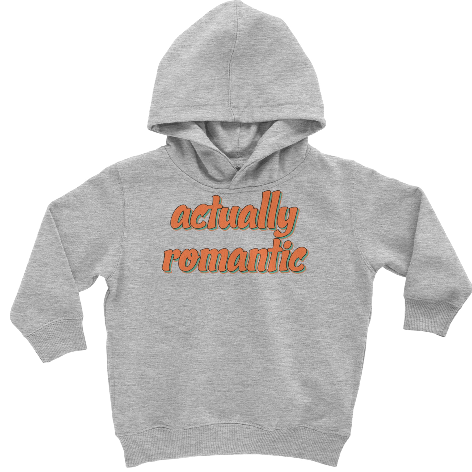 Actually Romantic Toddler Hoodie Or Infant Fleece Romper Heather Grey