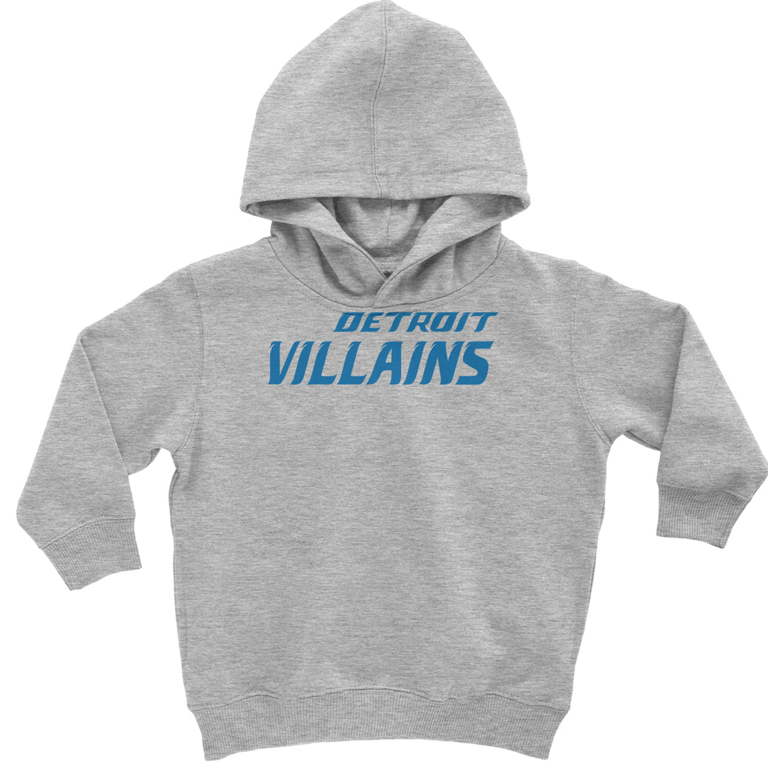 Detroit Villains Grit Football Toddler Hoodie Or Infant Fleece Romper Heather Grey