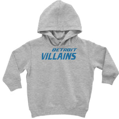Detroit Villains Grit Football Toddler Hoodie Or Infant Fleece Romper Heather Grey