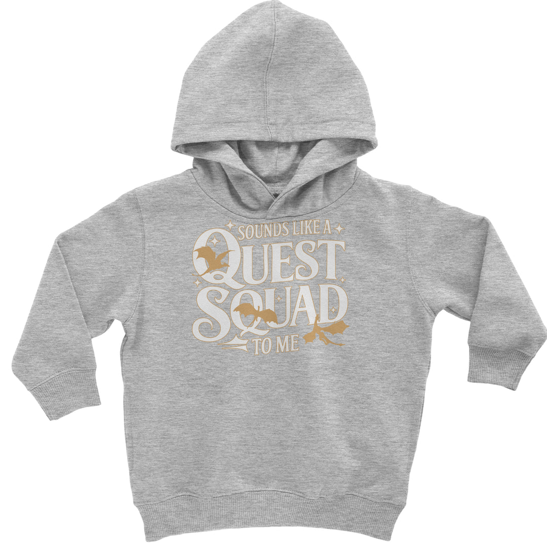 Sounds Like A Quest Squad To Me Empyrean Toddler Hoodie Or Infant Fleece Romper Heather Grey