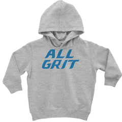 All Grit Detroit Football Toddler Hoodie Or Infant Fleece Romper Heather Grey