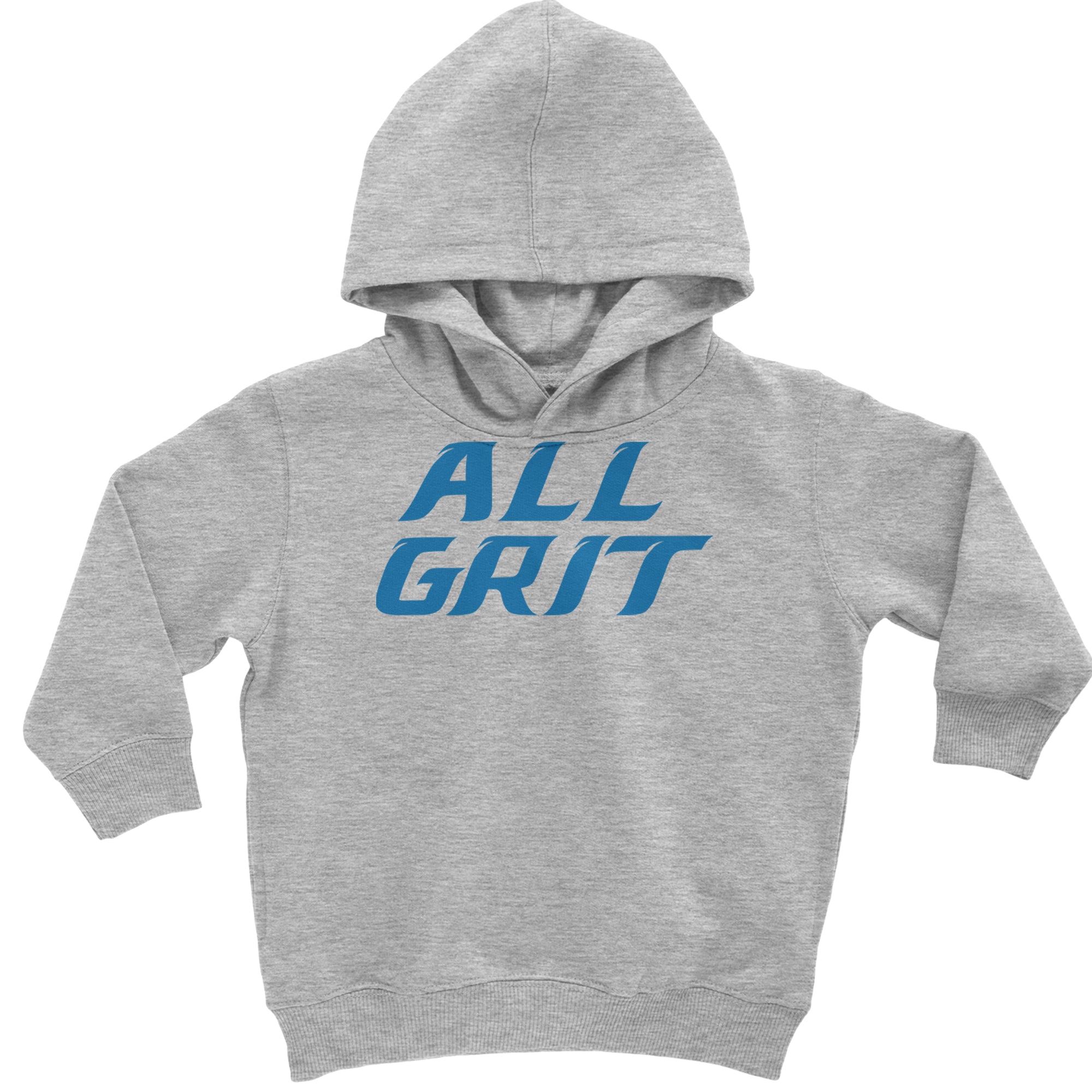 All Grit Detroit Football Toddler Hoodie Or Infant Fleece Romper Heather Grey