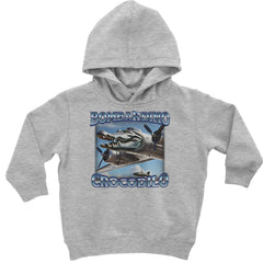 Bombardino Crocodilo Brainrot Toddler Hoodie Or Infant Fleece Romper Heather Grey
