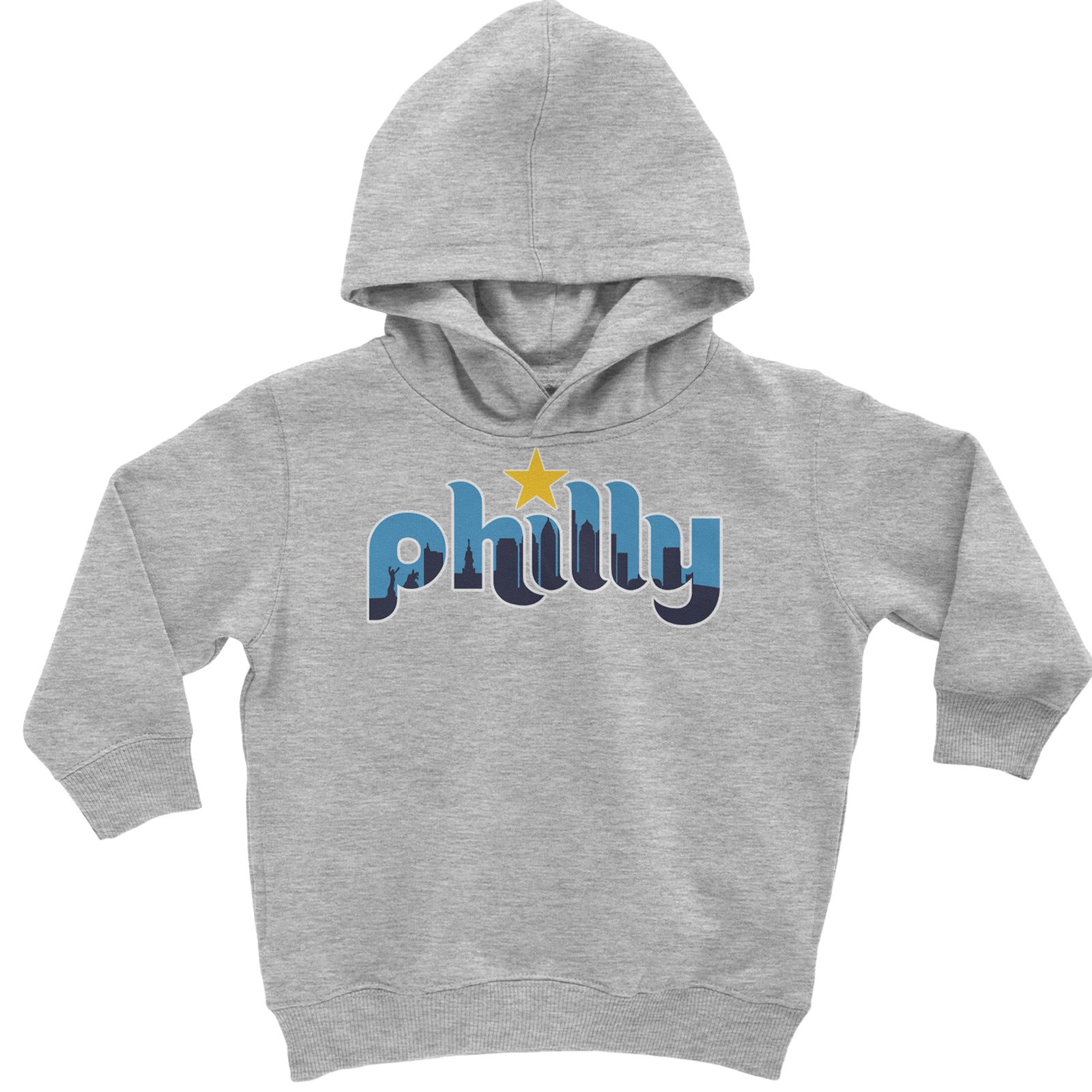 Skyline Philly Philadelphia Toddler Hoodie Or Infant Fleece Romper Heather Grey