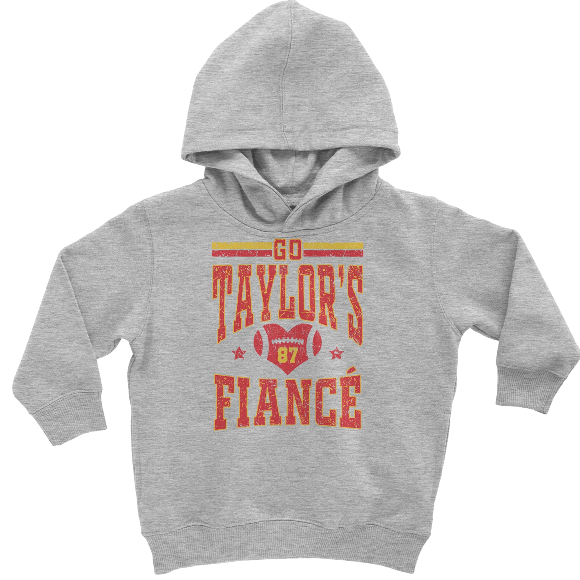 Go Taylor's Fiancé Engagement Game Day Toddler Hoodie Or Infant Fleece Romper Heather Grey