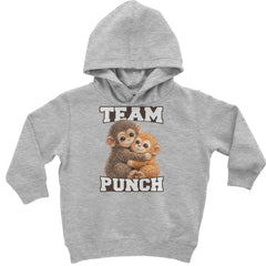 Team Punch Panchi-kun Monkey Toddler Hoodie Or Infant Fleece Romper Heather Grey