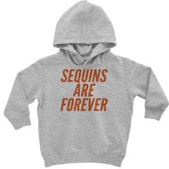 Sequins Are Forever Retro Glam Toddler Hoodie Or Infant Fleece Romper Heather Grey