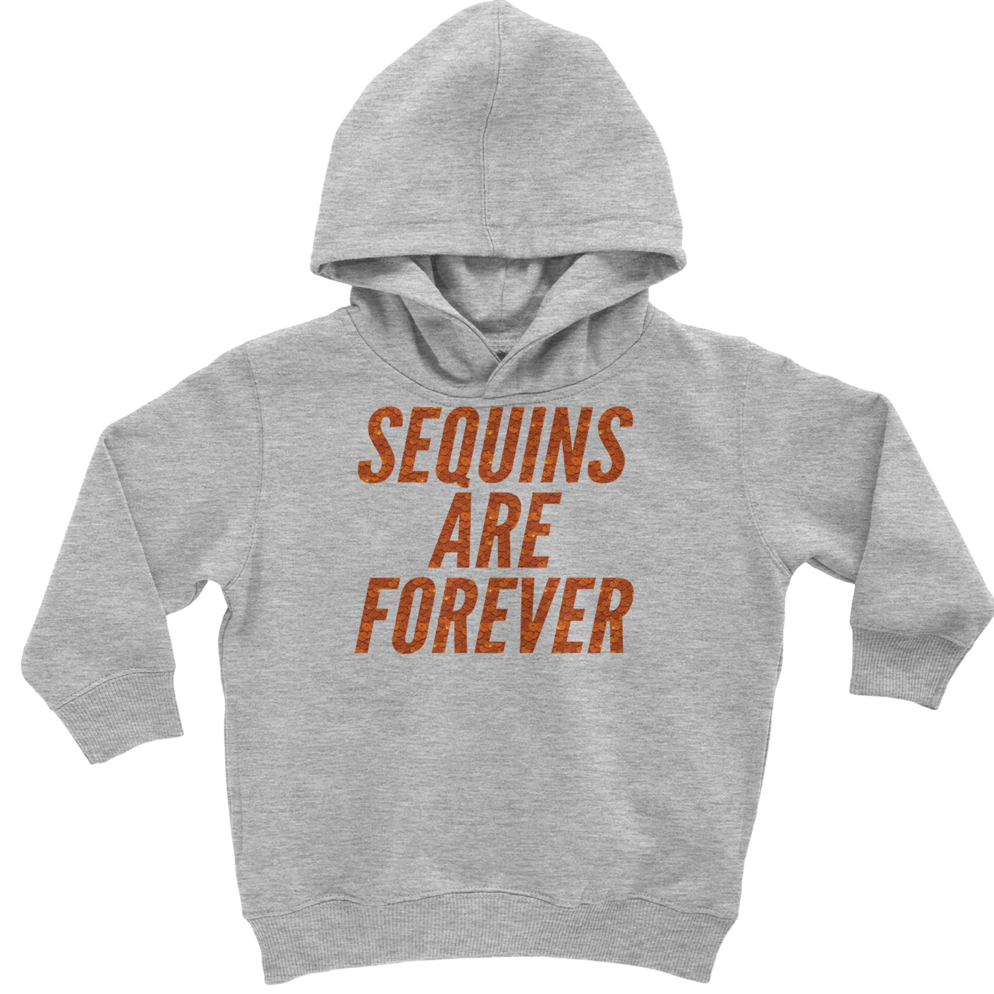Sequins Are Forever Retro Glam Toddler Hoodie Or Infant Fleece Romper Heather Grey