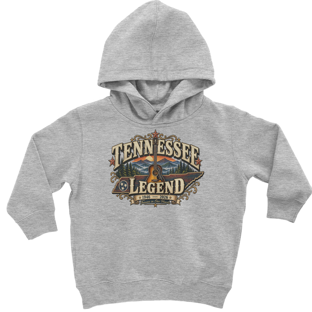 Tennessee Legend Country Music Dolly Toddler Hoodie Or Infant Fleece Romper Heather Grey