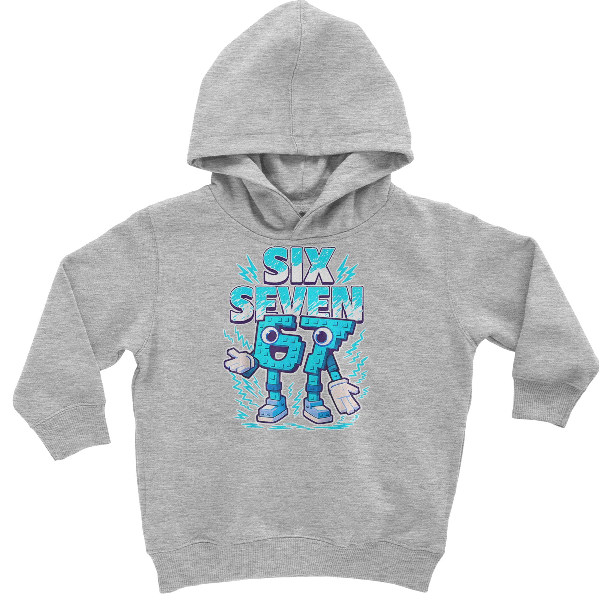 67 Brainrot Meme Slang Toddler Hoodie Or Infant Fleece Romper Heather Grey