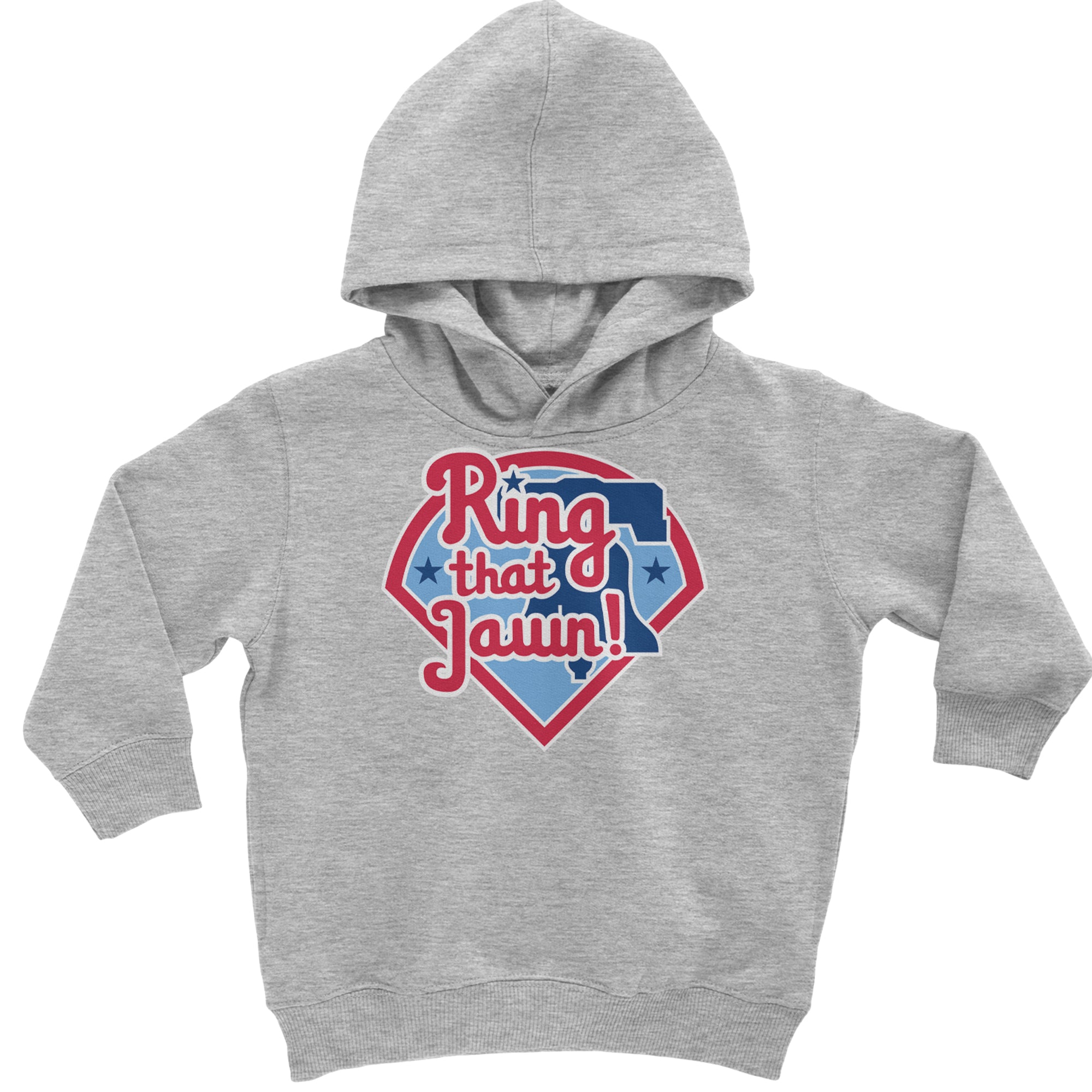 Ring That Jawn Philly Baseball Toddler Hoodie Or Infant Fleece Romper Heather Grey