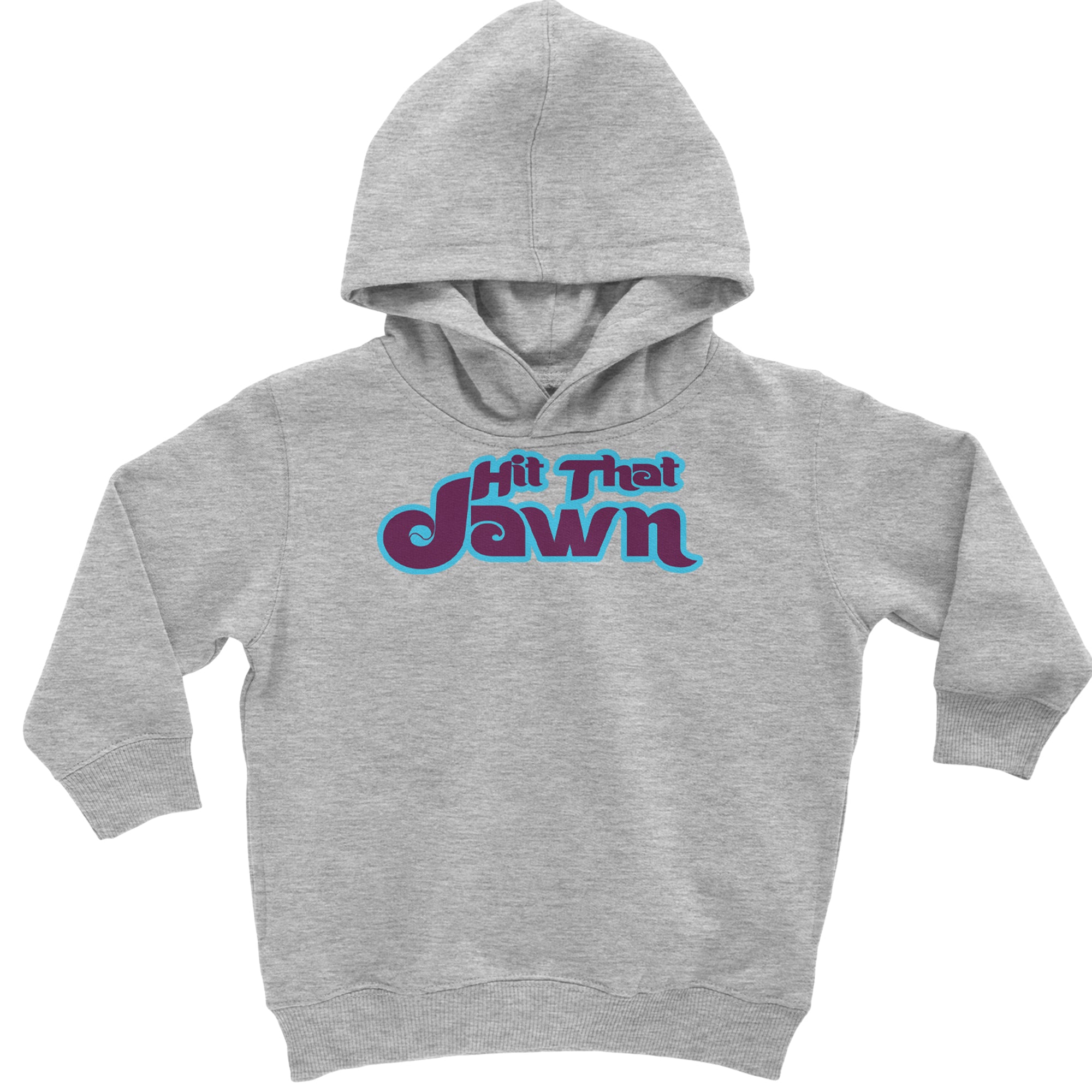 Hit That Jawn Philly Baseball Toddler Hoodie Or Infant Fleece Romper Heather Grey
