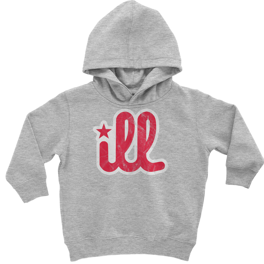 ILL Vintage It's A Philly Thing Toddler Hoodie Or Infant Fleece Romper Heather Grey