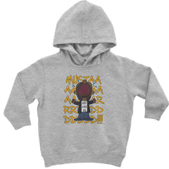 MUSTARD! Not Like Us Tv Off Toddler Hoodie Or Infant Fleece Romper Heather Grey