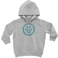 TLC To Love a Canine Dog Rescue Teal Toddler Hoodie Or Infant Fleece Romper Heather Grey