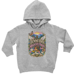 Tennessee Mountain Angel Wings Dolly Toddler Hoodie Or Infant Fleece Romper Heather Grey