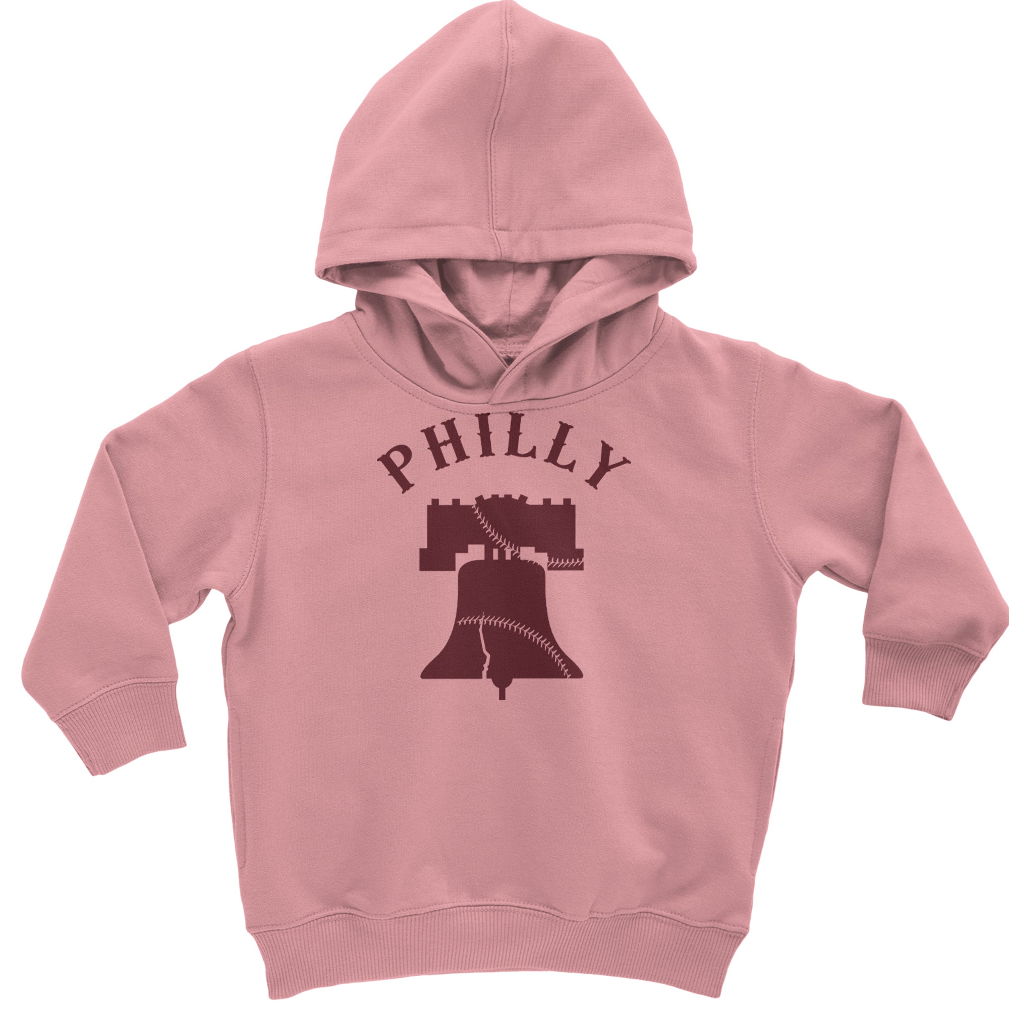 Philly Cracked Liberty Bell Toddler Hoodie Or Infant Fleece Romper Mauve