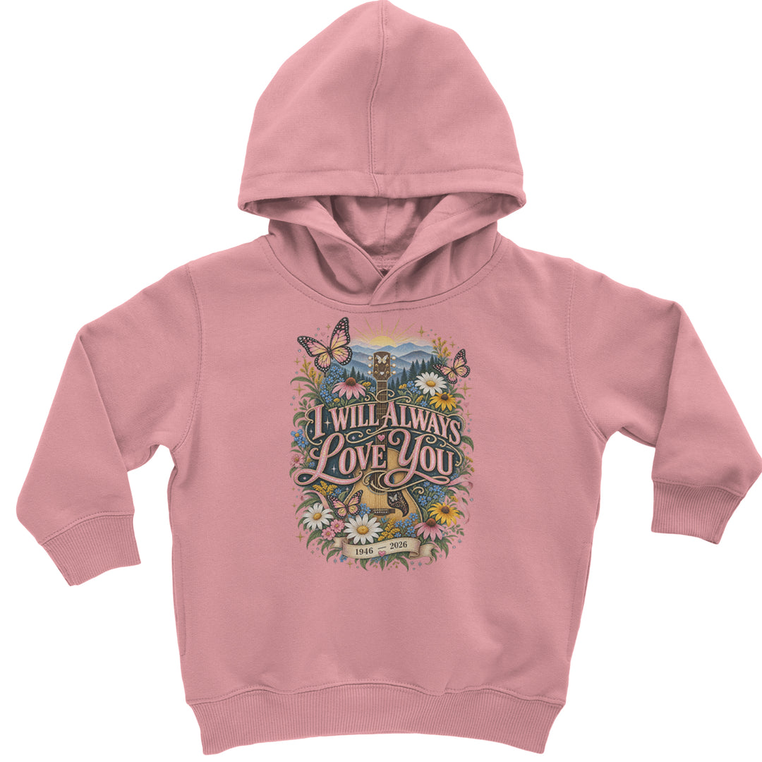 I Will Always Love You Dolly Toddler Hoodie Or Infant Fleece Romper Mauve