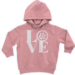 TLC LOVE Dog Rescue Toddler Hoodie Or Infant Fleece Romper Mauve