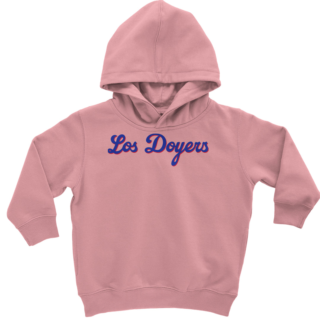 Los Doyers LA Baseball Toddler Hoodie Or Infant Fleece Romper Mauve