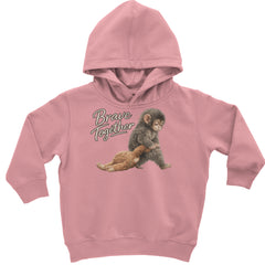 Punch Brave Together Stuffed Animal Toddler Hoodie Or Infant Fleece Romper Mauve